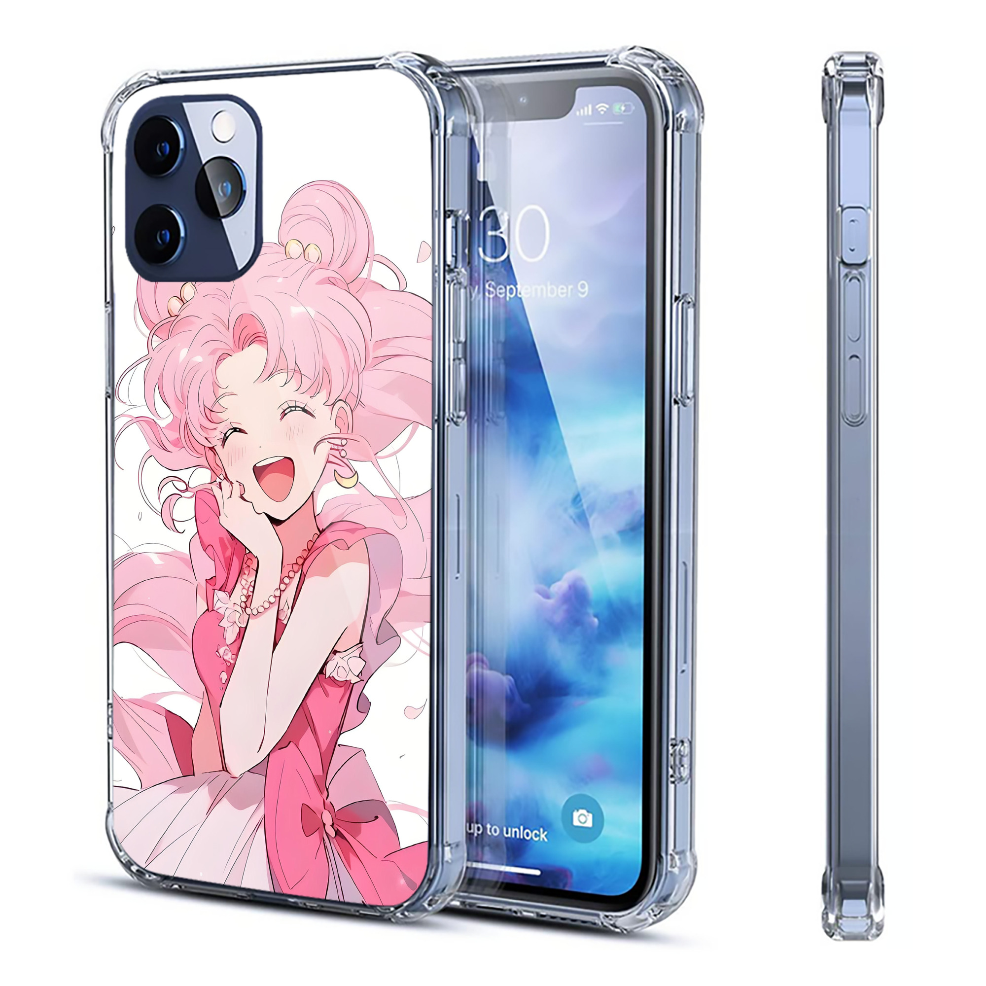 （画像用） 美少女戦士セーラームーン Sailor Moon 【iPhone 12シリーズ対応】透明スマホケース（クリアソフトケース）